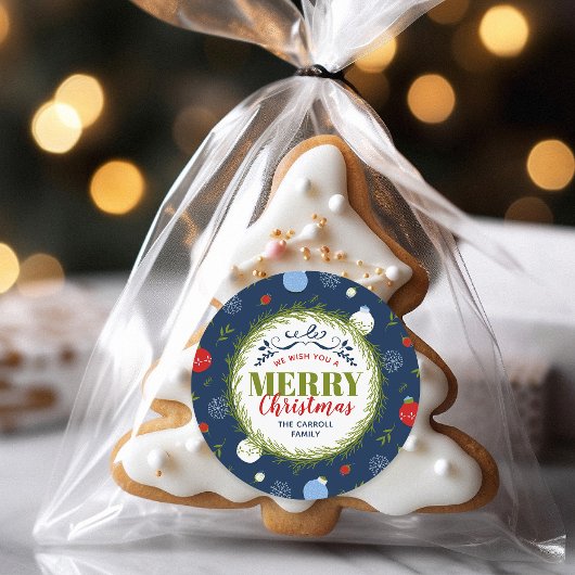 Vakantie Whimsy gepersonaliseerde Kerst stickers