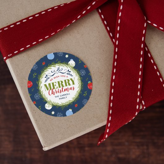 Vakantie Whimsy gepersonaliseerde Kerst stickers