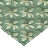 Vakantie White Poinsettia Tafelkleed (Gekanteld)