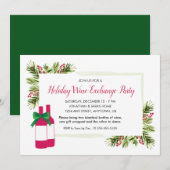 Vakantie Wijn Exchange Party uitnodigen Kaart (Voorkant / Achterkant)