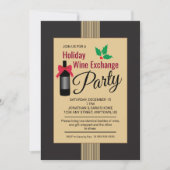 Vakantie Wijn Exchange Party uitnodigen Kaart (Voorkant)