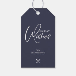 Vakantie wil kerstcadeau Label Cadeaulabel