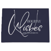 Vakantie wil kerstcadeautas groot cadeauzakje (Voorkant)