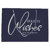 Vakantie wil kerstcadeautas groot cadeauzakje (Achterkant)