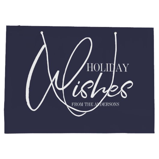 Vakantie wil kerstcadeautas groot cadeauzakje (Achterkant)