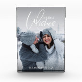 Vakantie wil kerstfoto fotoblokken (Voorkant)