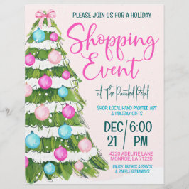 Vakantie Winkelen Evenement 8.5 x 11 Flyer Briefhoofd