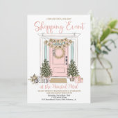 Vakantie Winkelen Event Kaart (Staand voorkant)