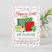 Vakantie Winkelen Event Kaart (Staand voorkant)