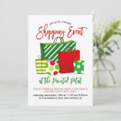 Vakantie Winkelen Event Kaart (Staand voorkant)