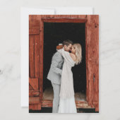 Vakantie Winter bruiloft uitnodiging (Achterkant)