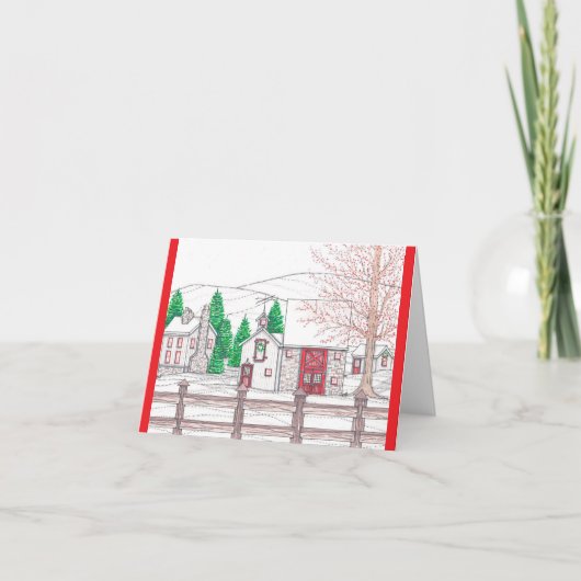 Vakantie Winter Kaart (Voorkant)