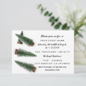 Vakantie Winter Party Uitnodiging Wit (Staand voorkant)