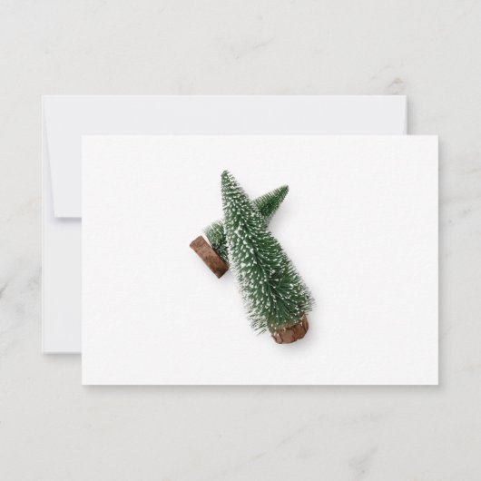 Vakantie Winter Party Uitnodiging Wit (Achterkant)