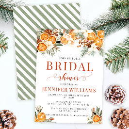 Vakantie winter sinaasappels Kerst vrijgezellenfee Kaart