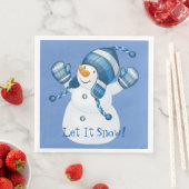 Vakantie Winter Sneeuwman Papier servetten (Insitu)