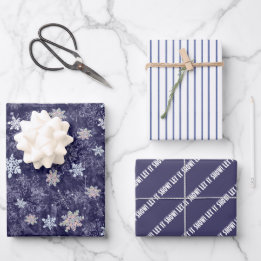 Vakantie Winter Snowflakes Inpakpapier Vel