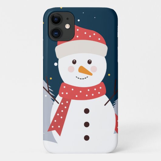 Vakantie Winter Snowman Case-Mate iPhone Case (Achterkant)