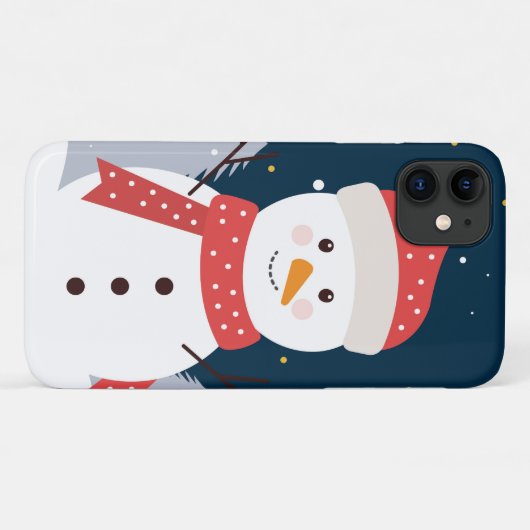 Vakantie Winter Snowman Case-Mate iPhone Case (Achterkant (horizontaal))