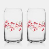 Vakantie Winterbes Blikvorm Glas (Achterkant)