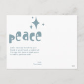 Vakantie "Wishing" Foto Briefkaart (Achterkant)