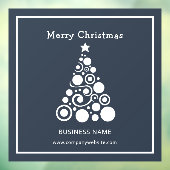 Vakantie Witte Kerstboom Raamdecoratie Raamsticker (Vel 3)