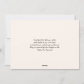 Vakantie Witte Pompoen Bloemen Waterverf Art Feestdagenkaart (Achterkant)