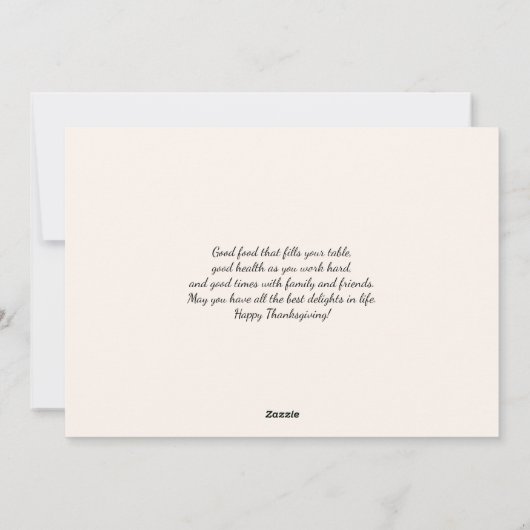 Vakantie Witte Pompoen Bloemen Waterverf Art Feestdagenkaart (Achterkant)