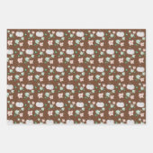 Vakantie Witte Pompoen Waterverf Art Pattern Inpakpapier Vel (Voorkant)