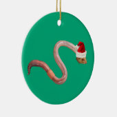 Vakantie worm keramisch ornament (Rechts)