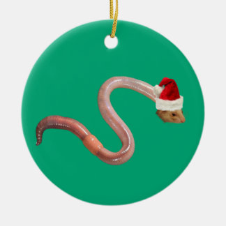 Vakantie worm keramisch ornament