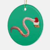 Vakantie worm keramisch ornament (Links)