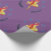 Vakantie Wrap Ballerina Waterverf Cadeaupapier (Hoek)