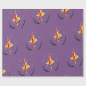 Vakantie Wrap Ballerina Waterverf Cadeaupapier (Vlak)