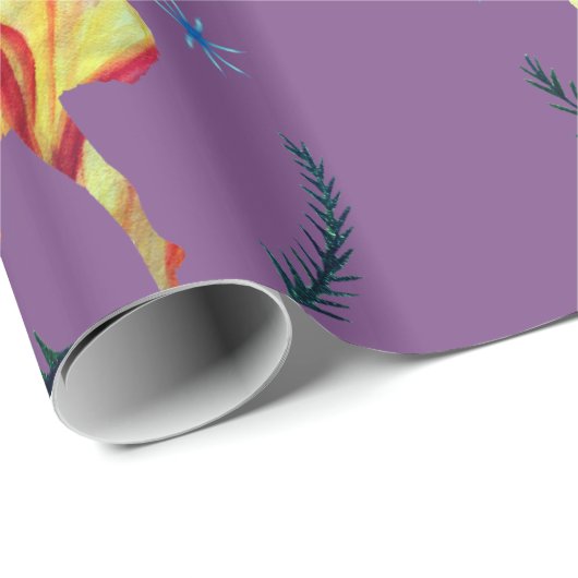 Vakantie Wrap Ballerina Waterverf Cadeaupapier (Rol Hoek)