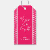 Vakantie Wrapping ASANOHA Japans Kimono patroon Cadeaulabel (Voorkant)