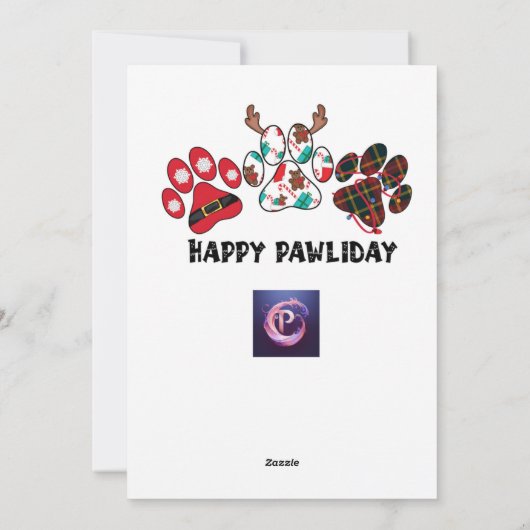 vakantie X-Mas digitale Kaarten Xmas (Achterkant)