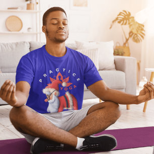 Vakantie Yoga met Santa Perfect voor XMS Yoga Lief T-shirt