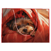 Vakantie Yorkshire Terrier Groot Cadeauzakje (Achterkant)