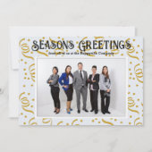 Vakantie Zakelijk Confetti Foto Klant Kaarten (Voorkant)