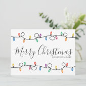 Vakantie Zakelijk Logo Kerstkaart (Staand voorkant)