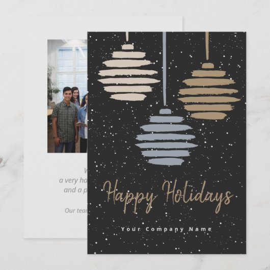 Vakantie zakelijke foto Navy Gold (Voorkant / Achterkant)