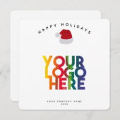 Vakantie zakelijke Logo kerstmis Kaart (Voorkant / Achterkant)