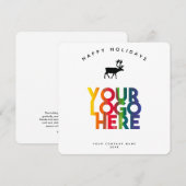 Vakantie zakelijke Logo kerstmis Kaart (Voorkant / Achterkant)