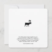 Vakantie zakelijke Logo kerstmis Kaart (Achterkant)