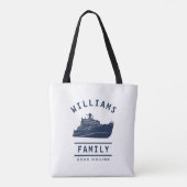 Vakantie Zee cruise Ship Fun Family Reunion Summer Tote Bag (Achterkant)