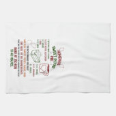 Vakantie Zoete Aardappeltaart Recept Kerstmis Theedoek (Horizontaal)