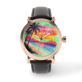Vakantie, zomerse stranddagen, feestdag horloge