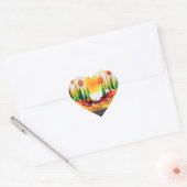 VAKANTIE ZONNESCHIJN IN HET DENNENBOS :) HART STICKER (Envelop)