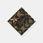 vakantie zwart en goud servet (Hoek)
